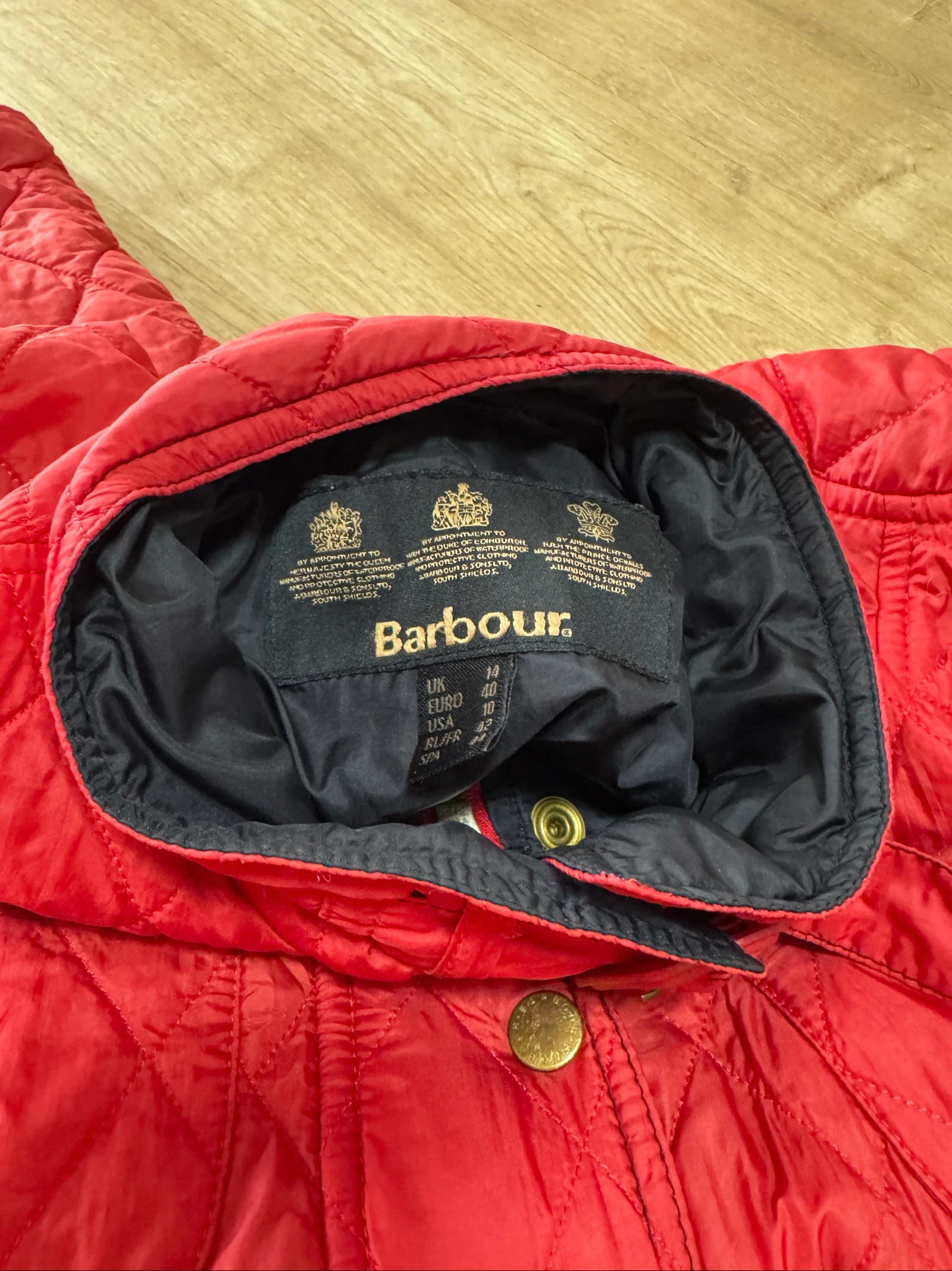 Barbour vintage jaqueta vermelha elegante tamanho M – photo 6
